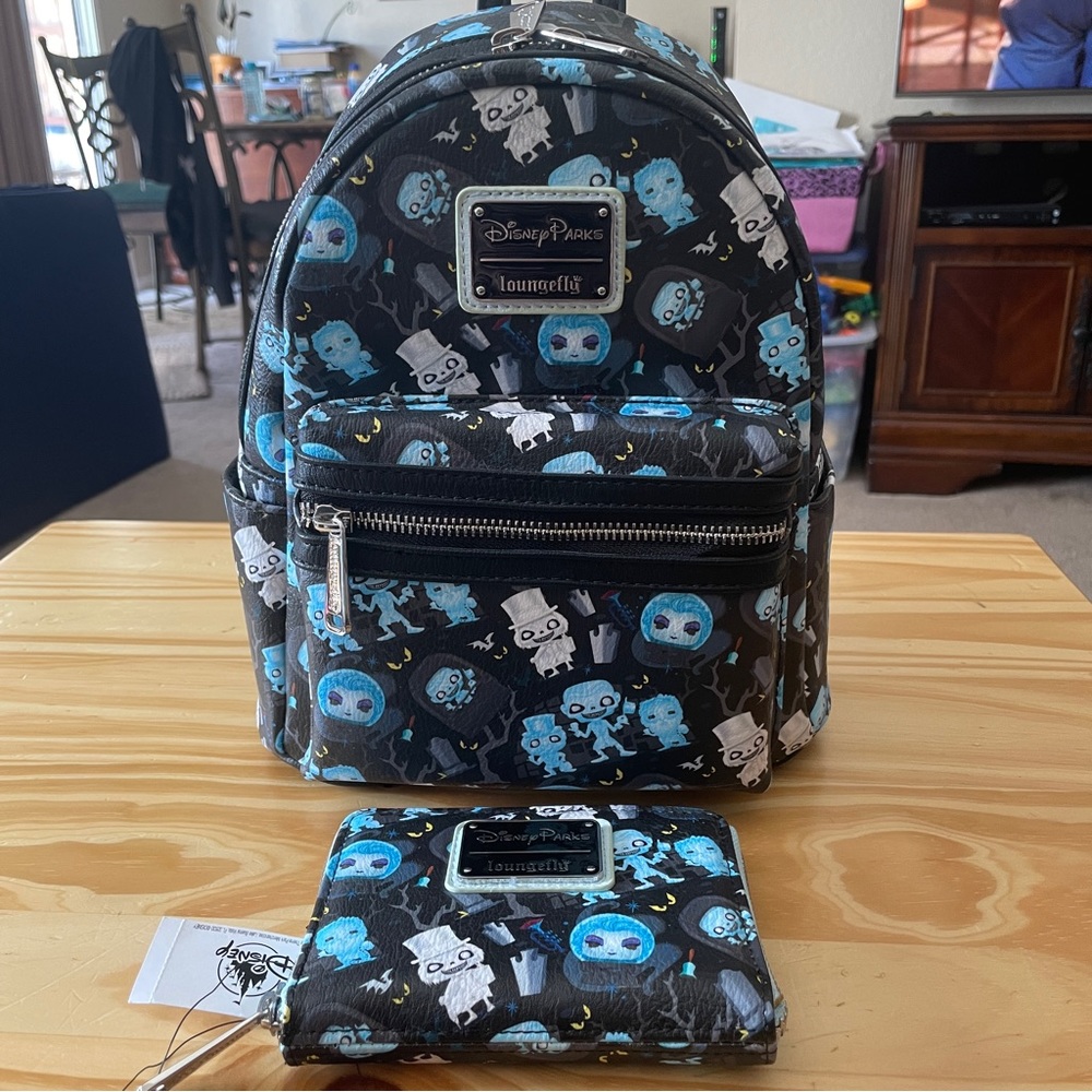 NWT Disney Haunted Mansion Loungefly Set - Bag And Wallet
